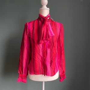 Express Faux Silk Blouse - Extra Small